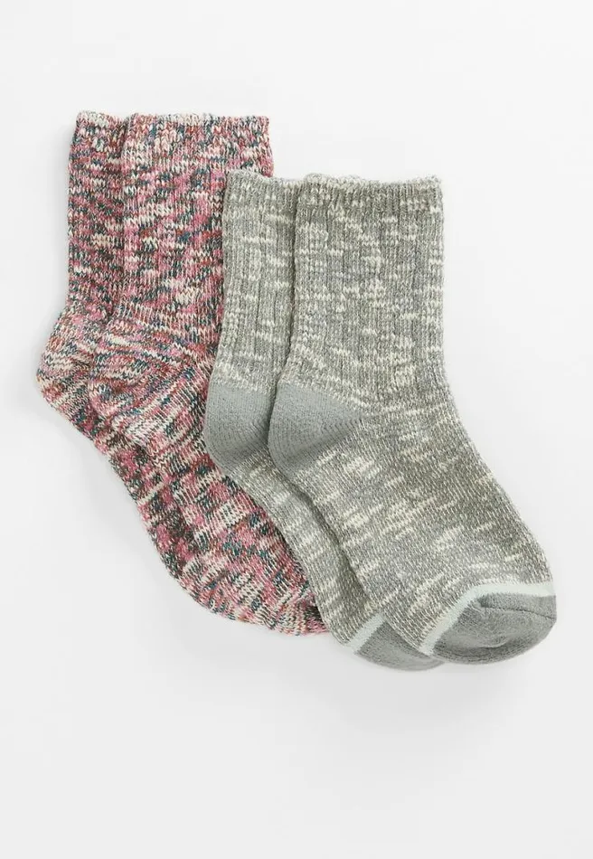 2 Pack Marled Short Crew Socks Women Maurices Socks