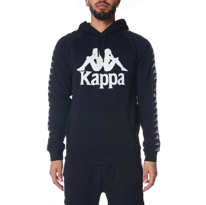 222 Banda Hurtado 2 Hoodie 8211 Black White Black White Men Kappa Hoodies and Sweatshirts