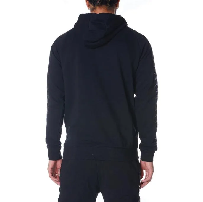 222 Banda Hurtado 2 Hoodie 8211 Black White Black White Men Kappa Hoodies and Sweatshirts