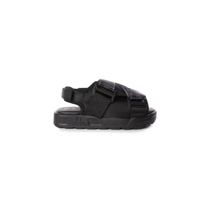 222 Banda Mitel 2 Toddlers Sandals 8211 Black Grey KidsFootwear Kappa Sandals