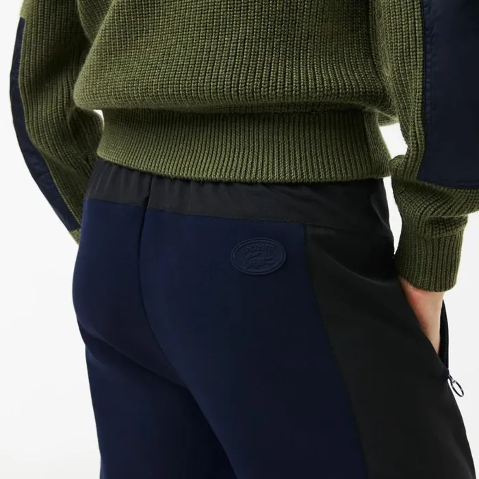 Activewear Women Lacoste Women039s Badge Colorblock Joggers Navy Blue Black R8p
