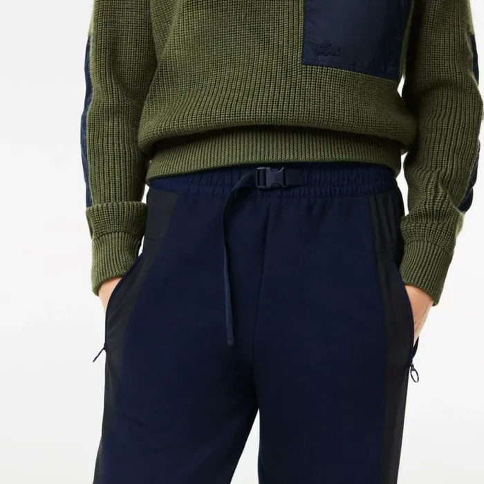 Activewear Women Lacoste Women039s Badge Colorblock Joggers Navy Blue Black R8p