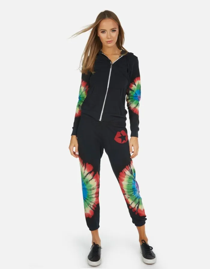 Alana Star Kiss Rainbow Burst Women Lauren Moshi Crop Sweatpants
