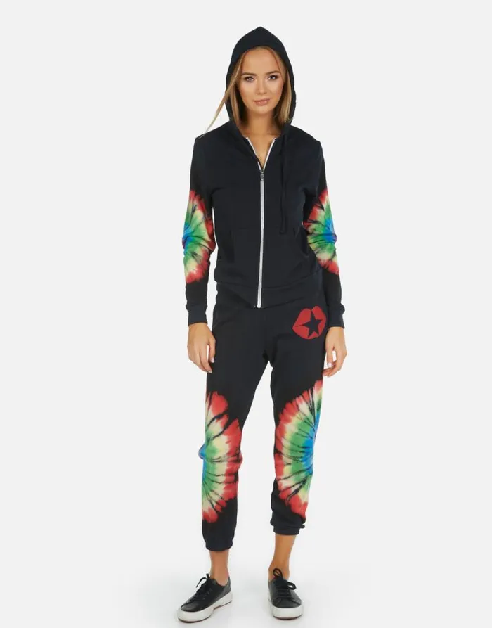 Alana Star Kiss Rainbow Burst Women Lauren Moshi Crop Sweatpants