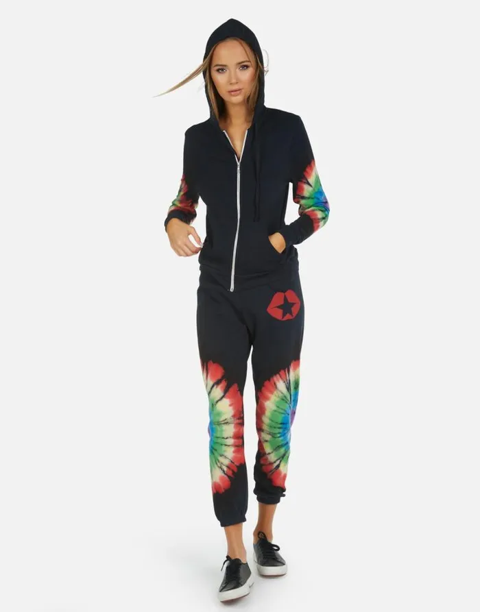Alana Star Kiss Rainbow Burst Women Lauren Moshi Crop Sweatpants