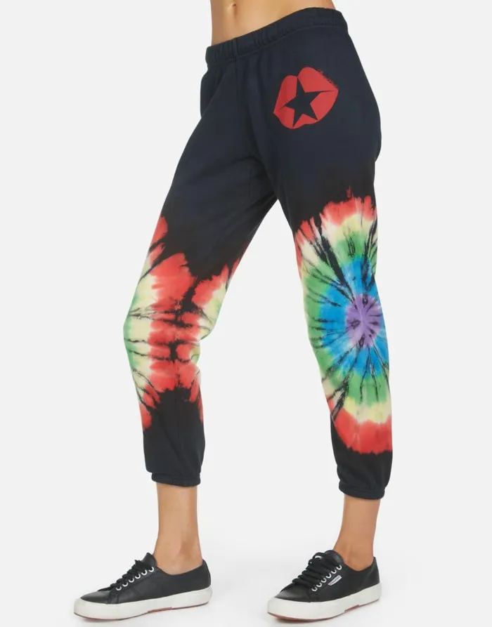 Alana Star Kiss Rainbow Burst Women Lauren Moshi Crop Sweatpants