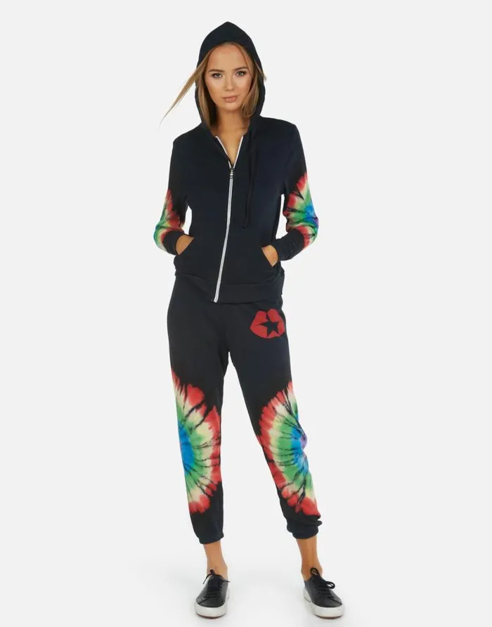 Alana Star Kiss Rainbow Burst Women Lauren Moshi Crop Sweatpants