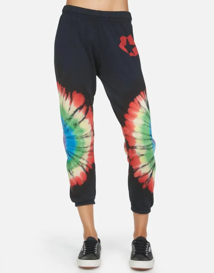 Alana Star Kiss Rainbow Burst Women Lauren Moshi Crop Sweatpants