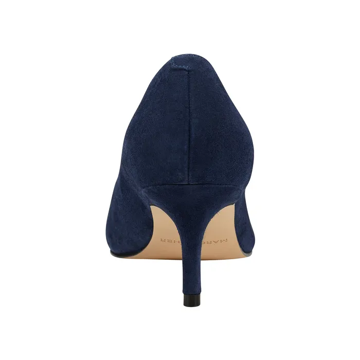Alola Pump Dark Blue Suede Women Heels and Pumps Marc Fisher