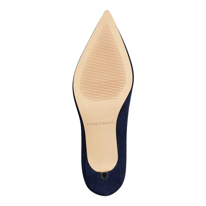Alola Pump Dark Blue Suede Women Heels and Pumps Marc Fisher