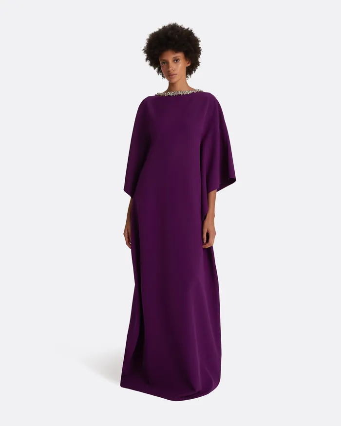 Amarella Currant Long Dress Currant Women Icons Safiyaa