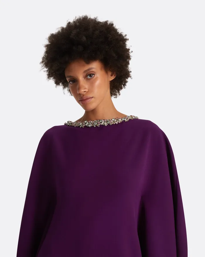 Amarella Currant Long Dress Currant Women Icons Safiyaa