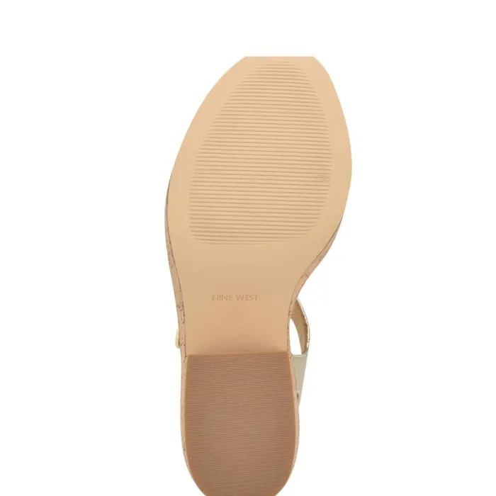 Amye Ankle Strap Wedge Sandals Platino Women Nine West Sandals Amye Ankle Strap Wedge Sandals Platino Women Nine West Sandals