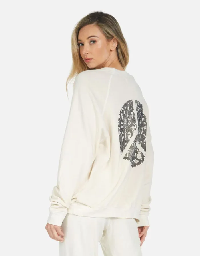 Anela Peace Hippie Ivory Women Lauren Moshi Long Sleeve