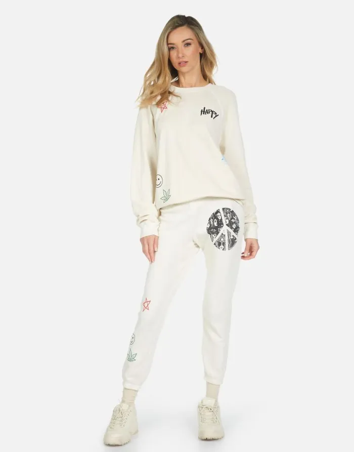Anela Peace Hippie Ivory Women Lauren Moshi Long Sleeve