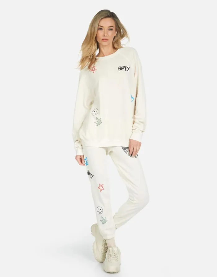Anela Peace Hippie Ivory Women Lauren Moshi Long Sleeve