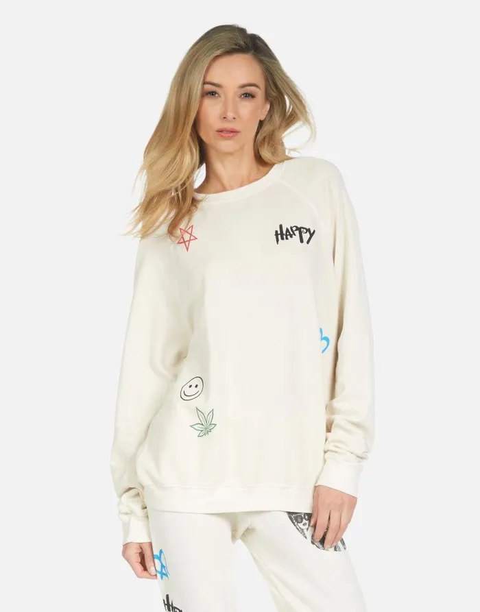 Anela Peace Hippie Ivory Women Lauren Moshi Long Sleeve