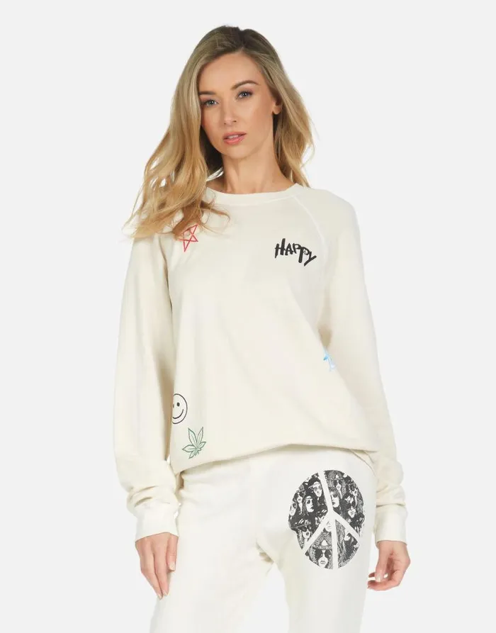 Anela Peace Hippie Ivory Women Lauren Moshi Long Sleeve