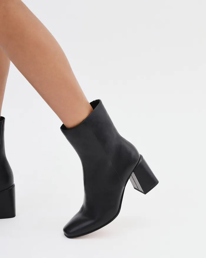 ANKLE BOOTS Women jomercer Dakota mid ankle boots black leather ANKLE BOOTS Women jomercer Dakota mid ankle boots black leather