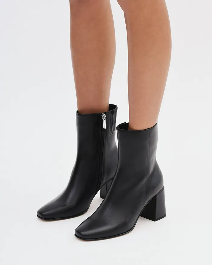 ANKLE BOOTS Women jomercer Dakota mid ankle boots black leather ANKLE BOOTS Women jomercer Dakota mid ankle boots black leather