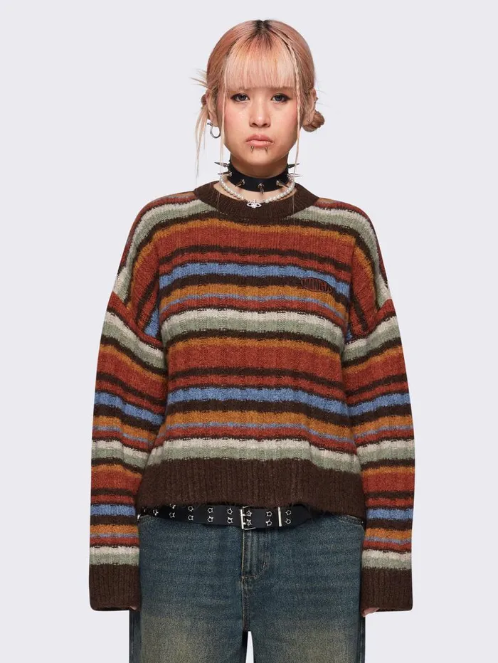 Anne Striped Sweater Women Minga London Knitwear