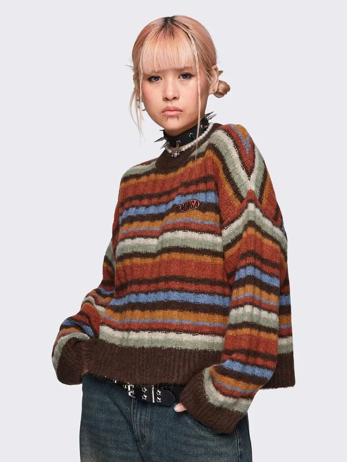 Anne Striped Sweater Women Minga London Knitwear