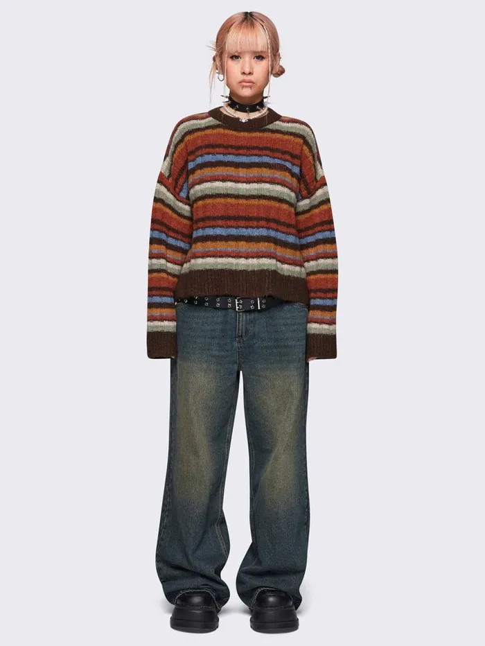 Anne Striped Sweater Women Minga London Knitwear