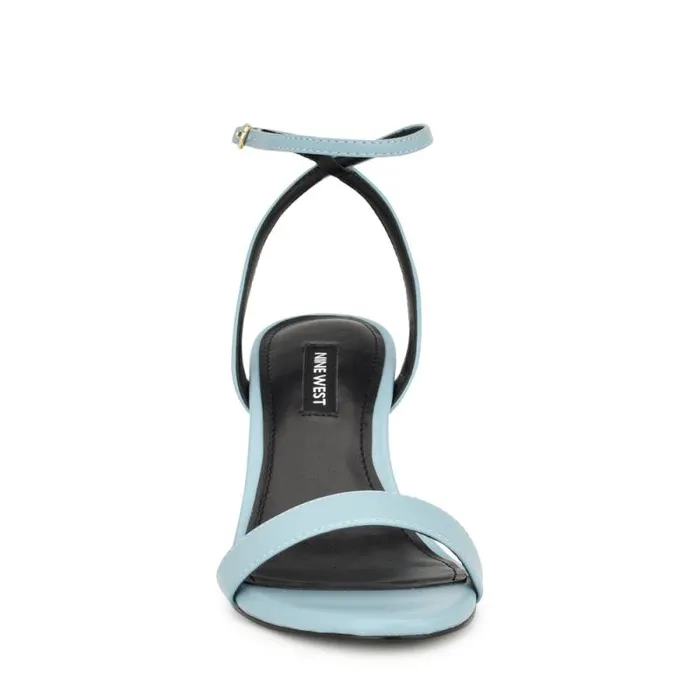 Anny Ankle Strap Heeled Sandals Blue Women Nine West Heels Anny Ankle Strap Heeled Sandals Blue Women Nine West Heels