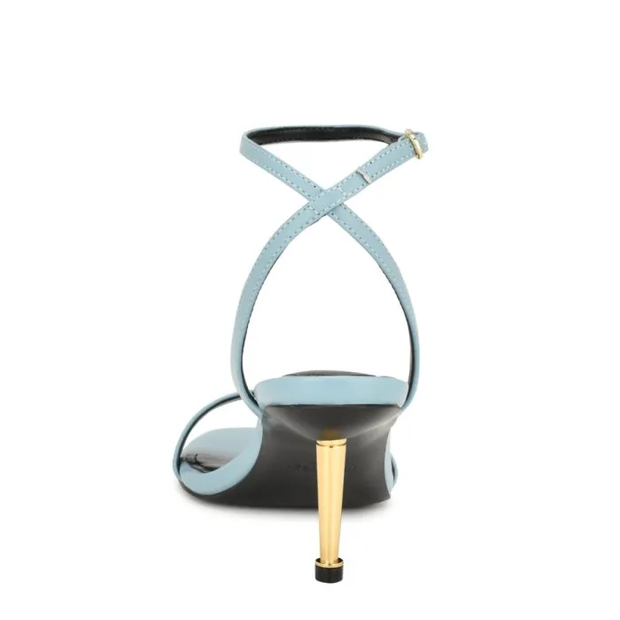 Anny Ankle Strap Heeled Sandals Blue Women Nine West Heels Anny Ankle Strap Heeled Sandals Blue Women Nine West Heels