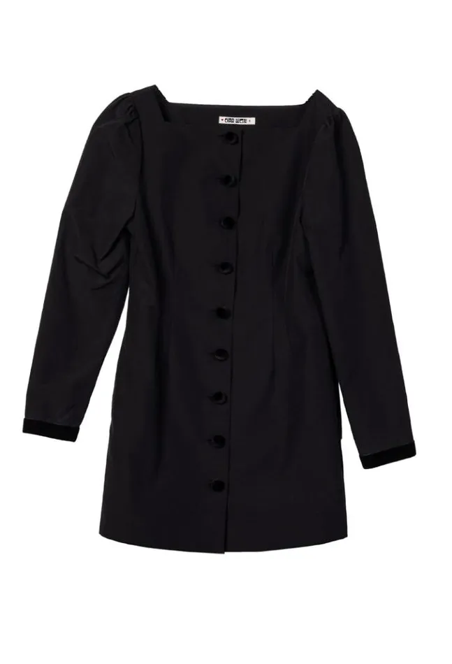 Antoinette Faille Button Down Mini Dress Women Ciao Lucia Evening Dresses