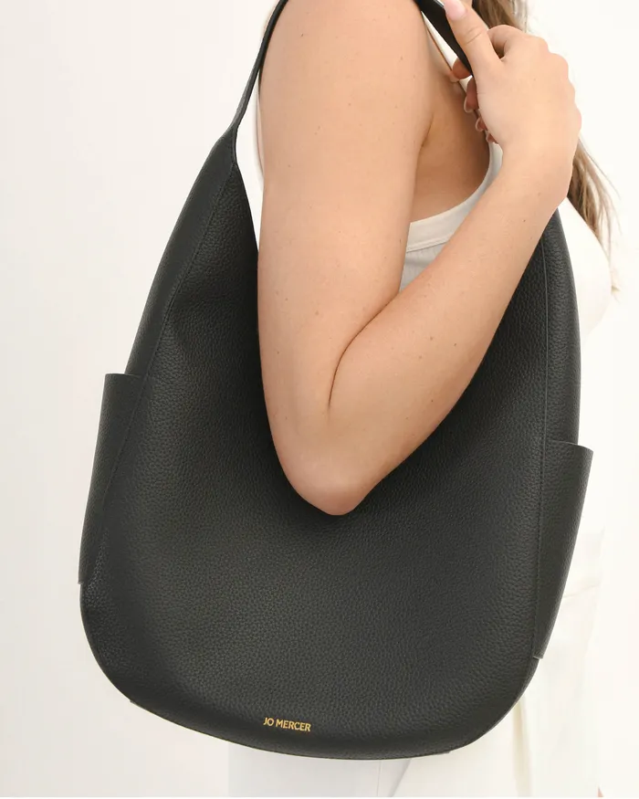 Antonia tote bag black leather TOTES jomercer Women Antonia tote bag black leather TOTES jomercer Women
