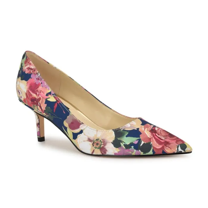 Arlene Pointy Toe Pumps Navy Floral Women Nine West Heels Arlene Pointy Toe Pumps Navy Floral Women Nine West Heels