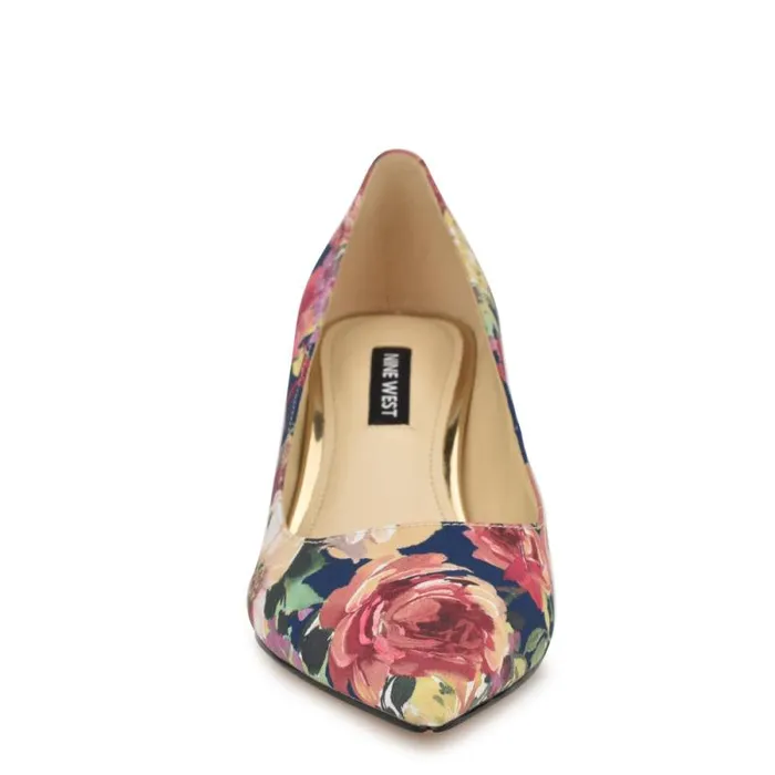 Arlene Pointy Toe Pumps Navy Floral Women Nine West Heels Arlene Pointy Toe Pumps Navy Floral Women Nine West Heels
