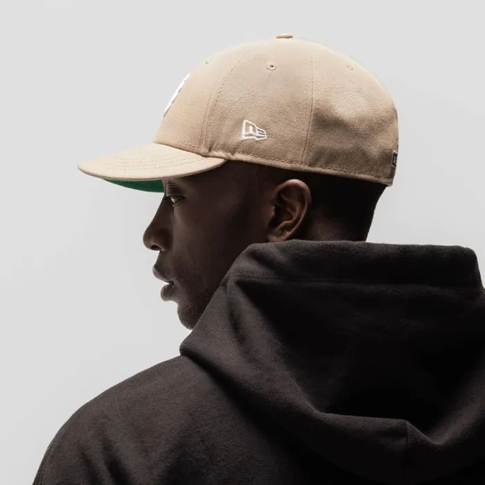 ASRV Hats and Headwear Men New Era 59Fifty Low Profile Hat Beigewhite wings