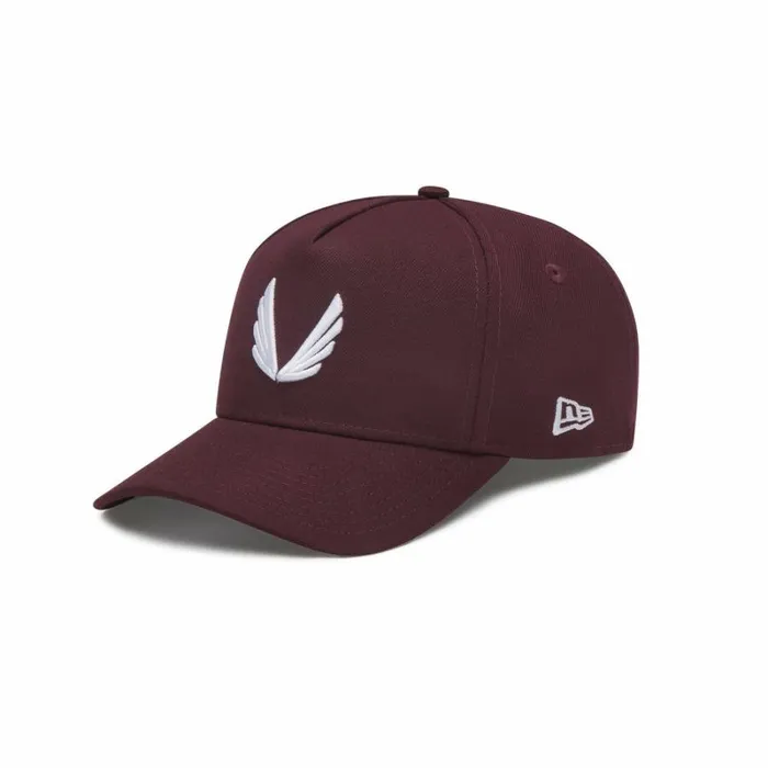 ASRV Hats and Headwear Men New Era 9Forty AFrame Hat Maroonwhite