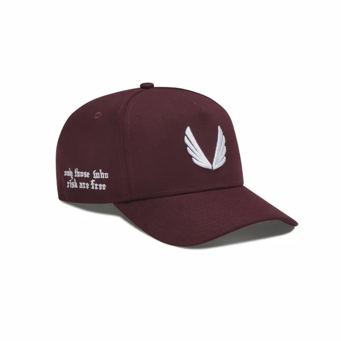 ASRV Hats and Headwear Men New Era 9Forty AFrame Hat Maroonwhite