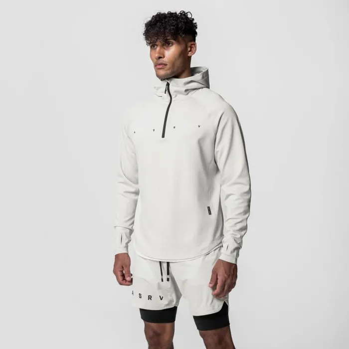 ASRV Hoodies and Sweatshirts Men Aeroheat Training Hoodie Bone