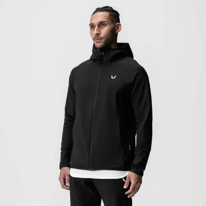 ASRV Hoodies and Sweatshirts Men Performance Fleece Zip Hoodie Black