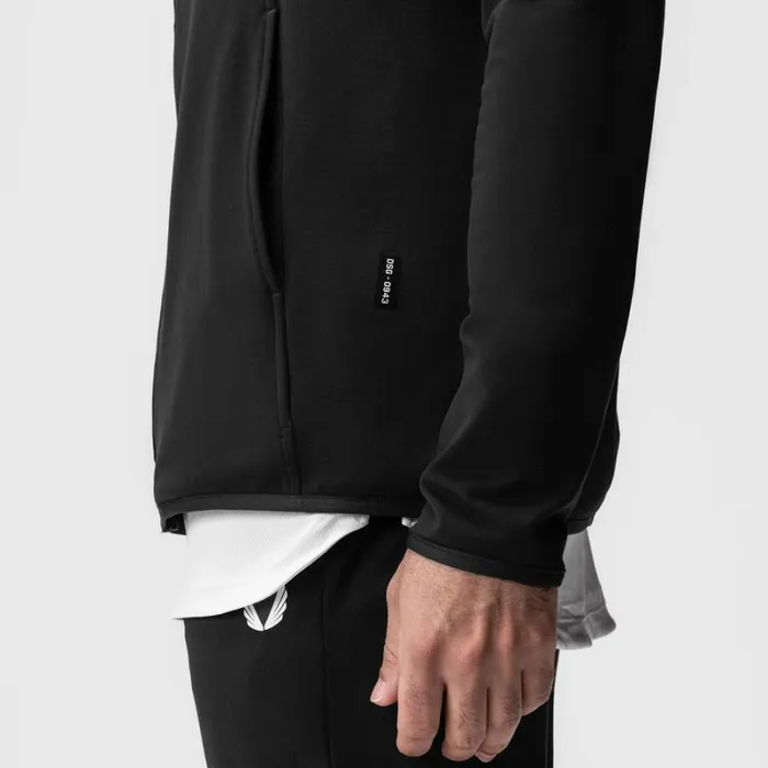 ASRV Hoodies and Sweatshirts Men Performance Fleece Zip Hoodie Black