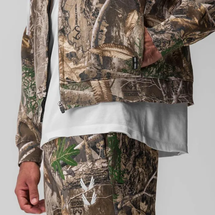 ASRV Hoodies and Sweatshirts Men Tech Essential Distressed Full Zip Hoodie Realtree Camo ASRV Hoodies and Sweatshirts Men Tech Essential Distressed Full Zip Hoodie Realtree Camo