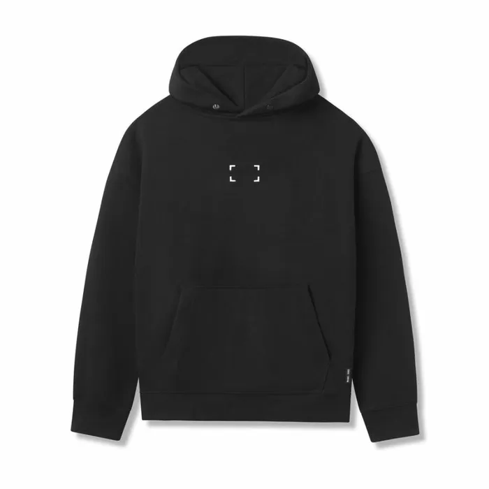 ASRV Hoodies and Sweatshirts Men TechTerry Hoodie Black 034space Bracket034
