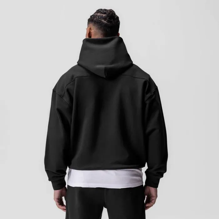 ASRV Hoodies and Sweatshirts Men TechTerry Hoodie Black 034space Bracket034