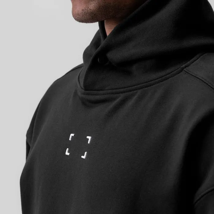 ASRV Hoodies and Sweatshirts Men TechTerry Hoodie Black 034space Bracket034