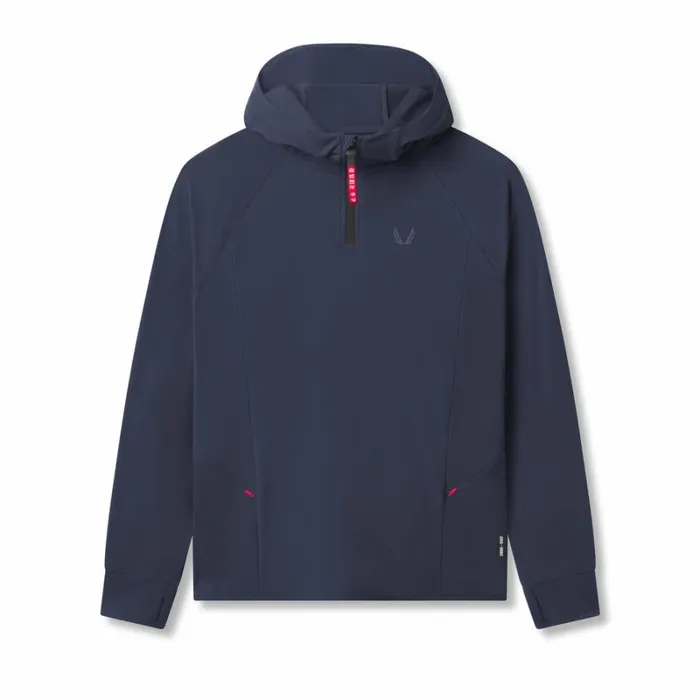 ASRV Hoodies and Sweatshirts Men Thermal Training Hoodie Navy