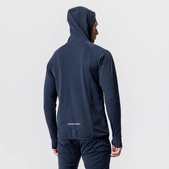 ASRV Hoodies and Sweatshirts Men Thermal Training Hoodie Navy