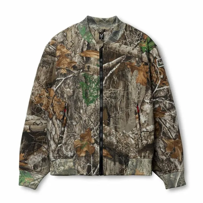 ASRV Jackets and Outerwear Men Ripstop Insulated Bomber Jacket Realtree Camo