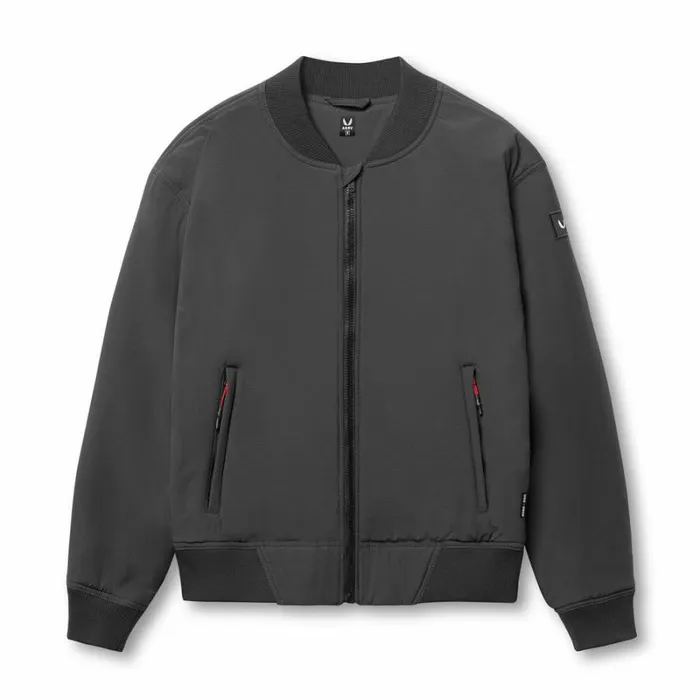 ASRV Jackets and Outerwear Men Ripstop Insulated Bomber Jacket Space Grey