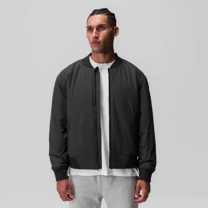 ASRV Jackets and Outerwear Men Ripstop Insulated Bomber Jacket Space Grey
