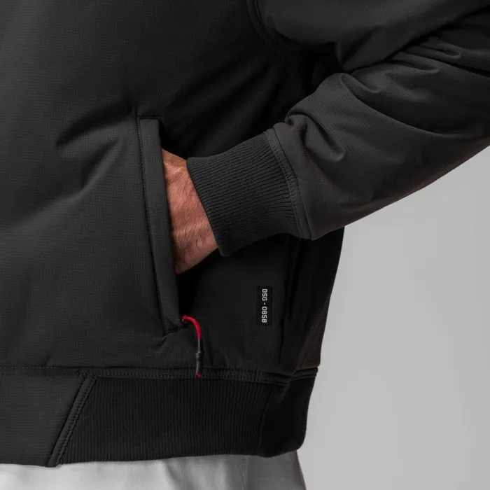 ASRV Jackets and Outerwear Men Ripstop Insulated Bomber Jacket Space Grey