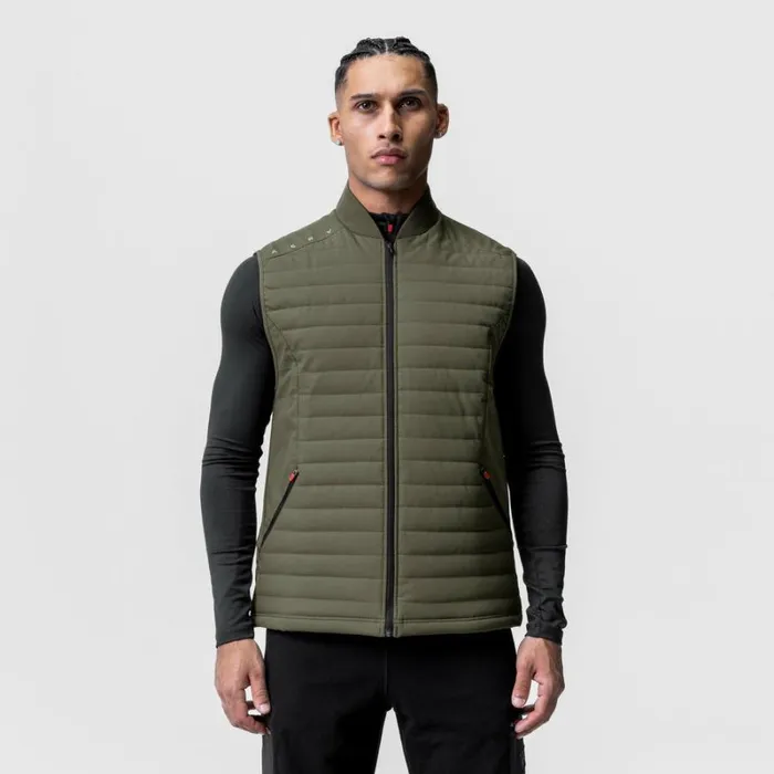 ASRV Jackets and Outerwear Men Waterproof Insulated Run Vest Olive